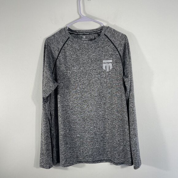 Mongoose Mens Long Sleeve Crew Neck Loose Fit Cycling Shirt Size S Gray Outdoors - Picture 1 of 10